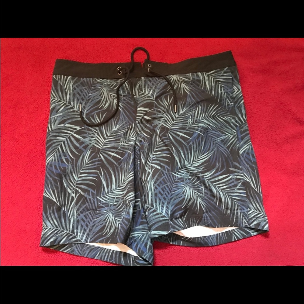 American Eagle Outfitters Blue and Black Board Shorts